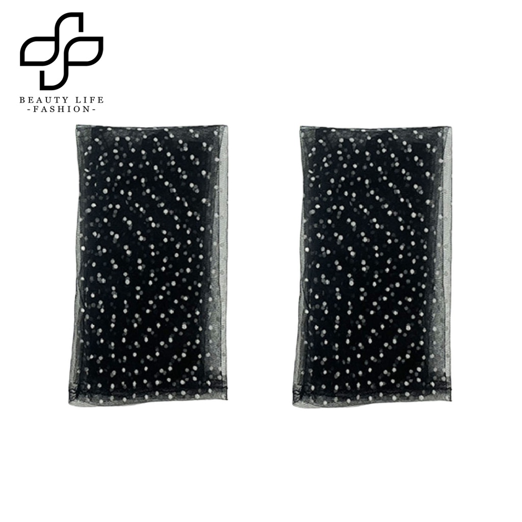 1 Đôi Găng Tay Lưới Xuyên Thấu Họa Tiết Chấm Bi Siêu Mềm Cho Cô Dâu