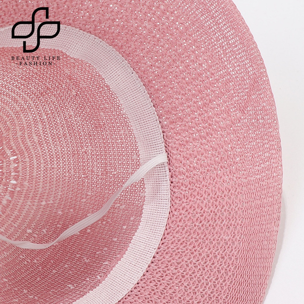 Nón Bucket Rộng Vành Phối Nơ Thời Trang Mùa Hè Cho Nữ