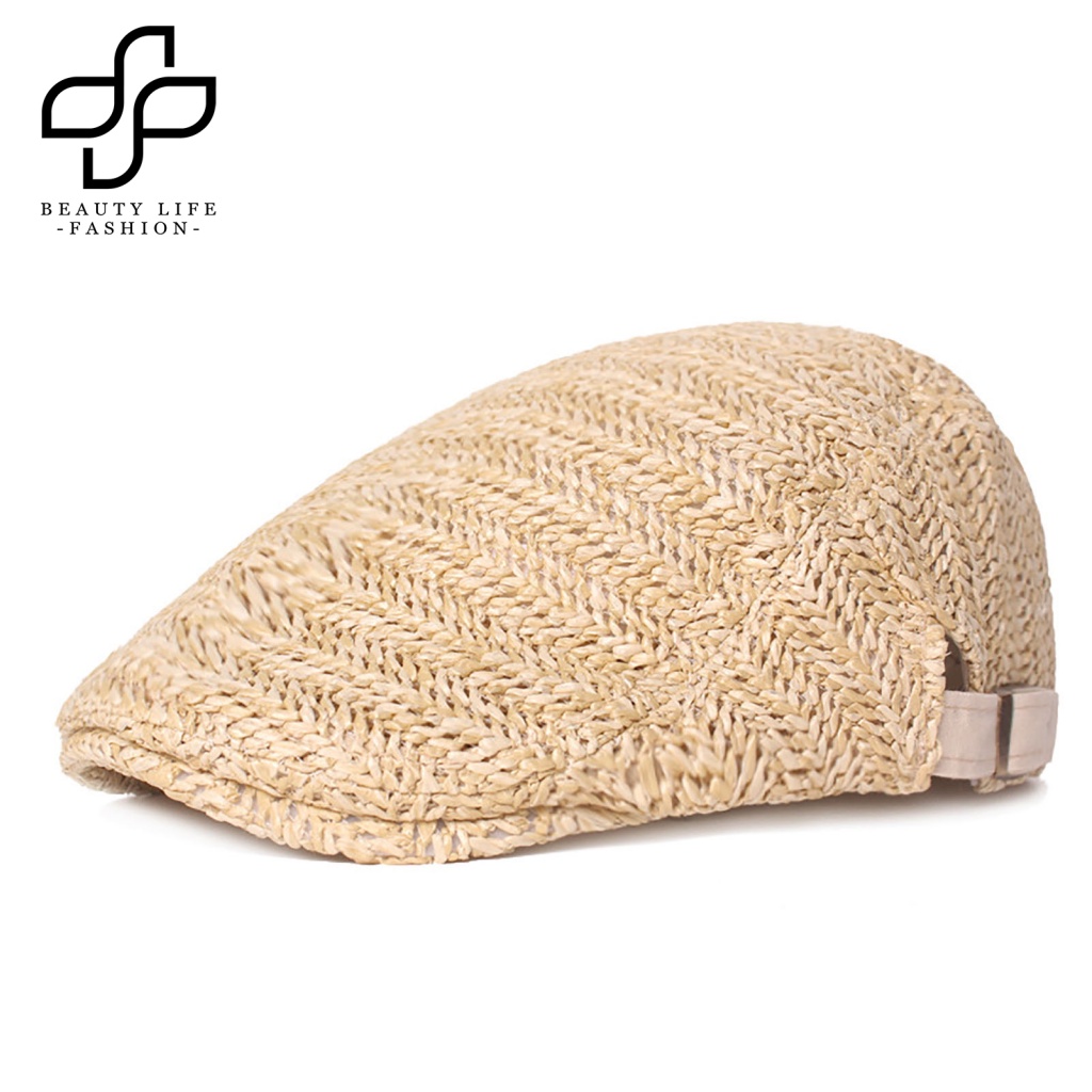 Beautylifefashion Mũ Lưỡi Trai Thiết Kế Nhỏ Gọn Vành Hẹp Phong Cách Anh Quốc Cho Nam Mặc Hàng Ngày