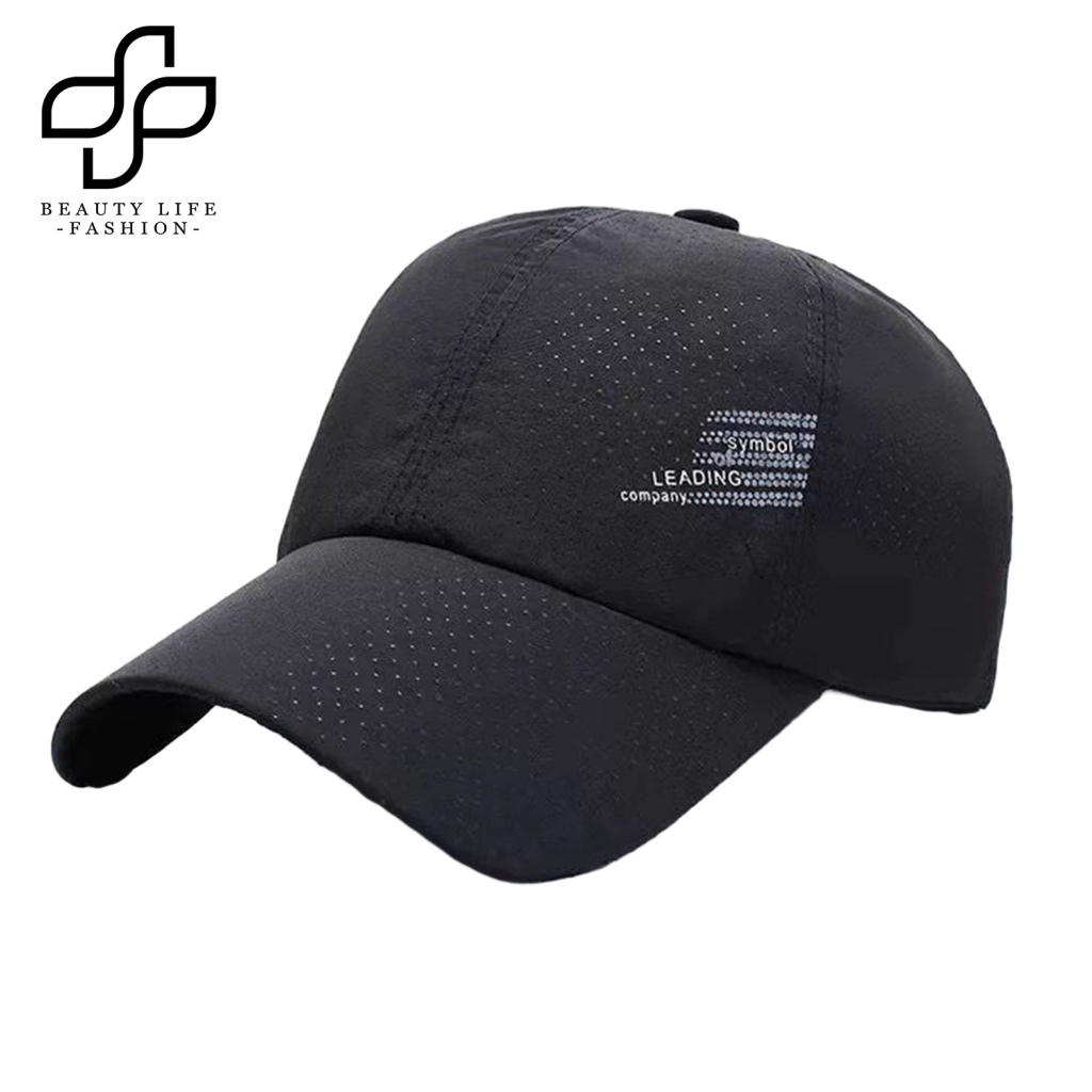 Mũ Lưỡi Trai Phối Lưới Thoáng Khí Nhanh Khô In Chữ Beautylife Thời Trang Mùa Hè Cho Nam Và Nữ