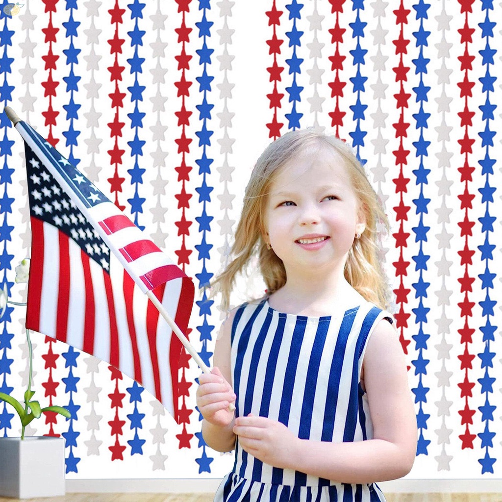 【VARSTR】Foil Fringe 1x2m Decorations Durable Foil Independence Day Lightweight