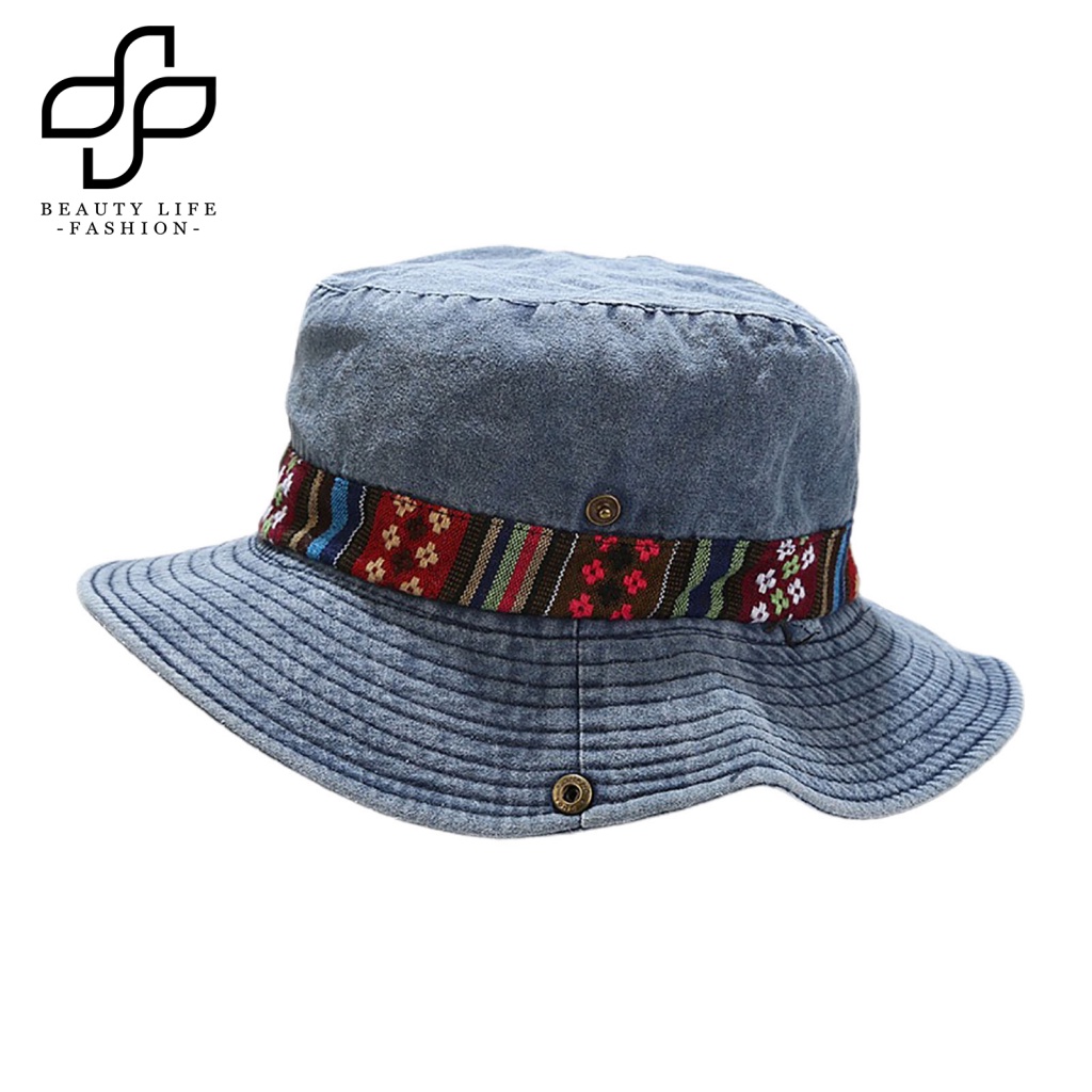 Nón Tai Bèo Họa Tiết Hình Học Có Thể Điều Chỉnh Kích Cỡ Cho Nam Và Nữ