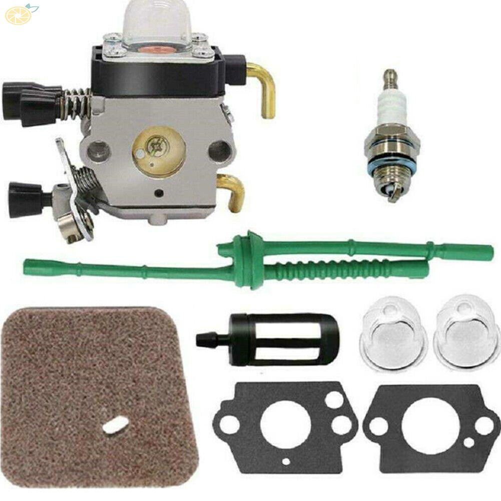 【VARSTR】Carburetor Kit 9pcs Aluminum Durable For STIHL FS38 With Air Fuel Filter