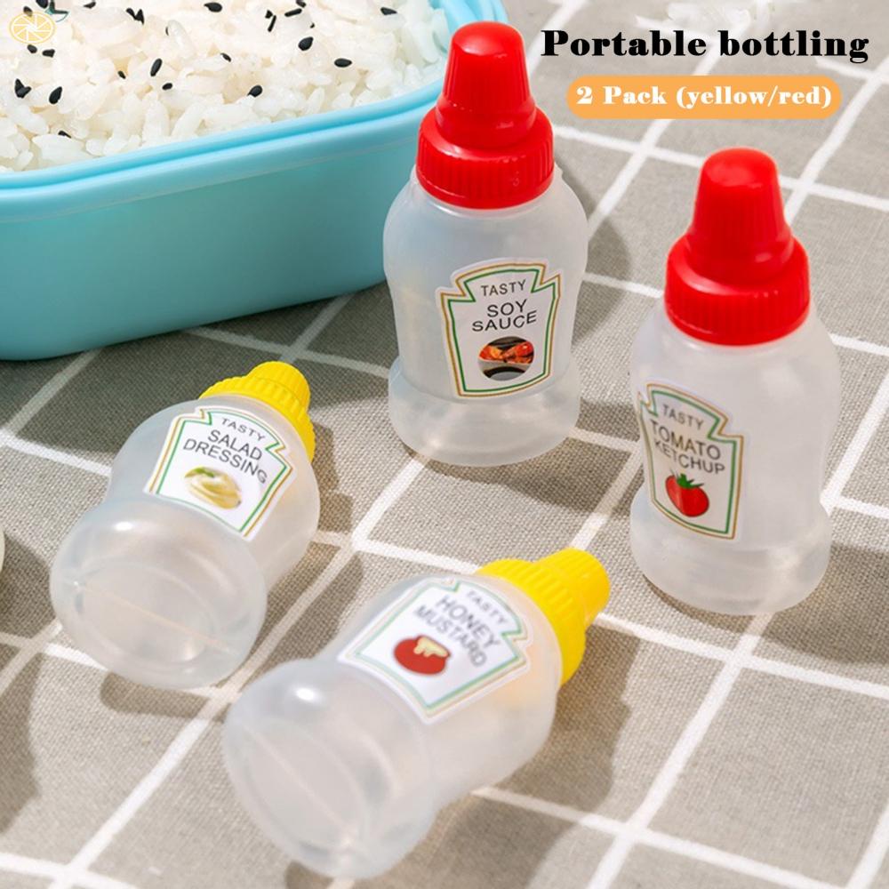 【VARSTR】Bottle Mustard Plastic Portable Durable Hot Sauce Ketchup Soy Sauce Lunchbox