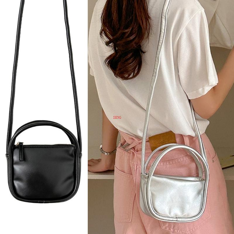 Túi Đeo Chéo Da Pu Hình Vuông Mini Đựng Son Môi Thời Trang Cho Nữ