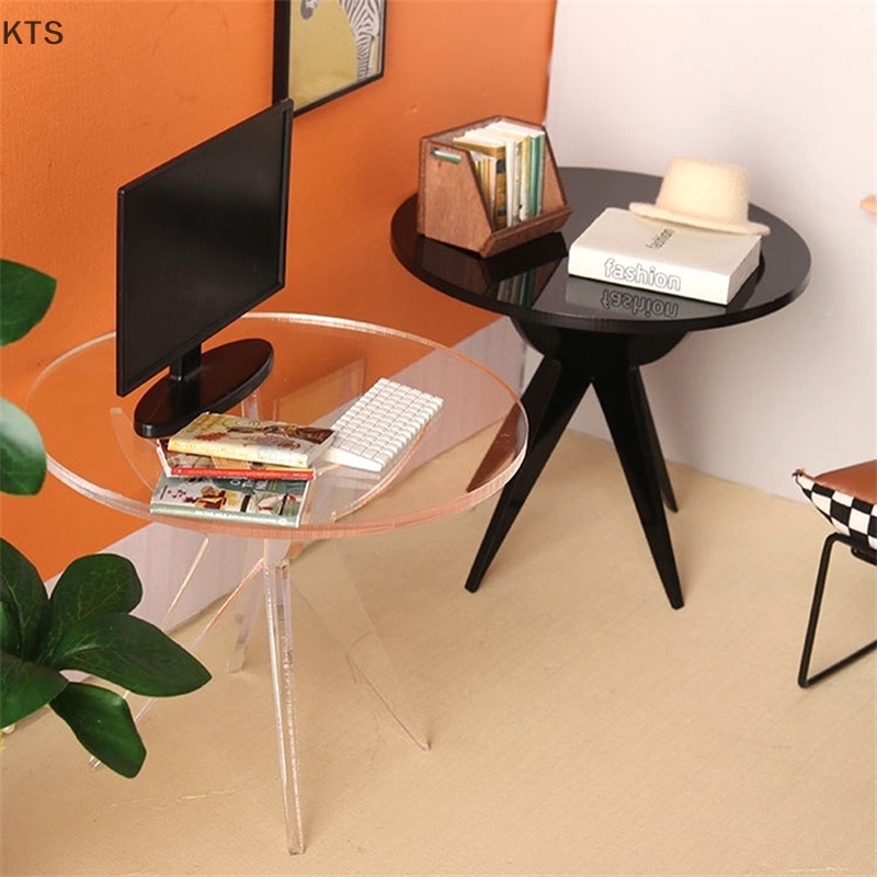 Bàn Uống Trà / Cà Phê Mini Tỉ Lệ 1: 12 Dùng Để Trang Trí Nhà Búp Bê