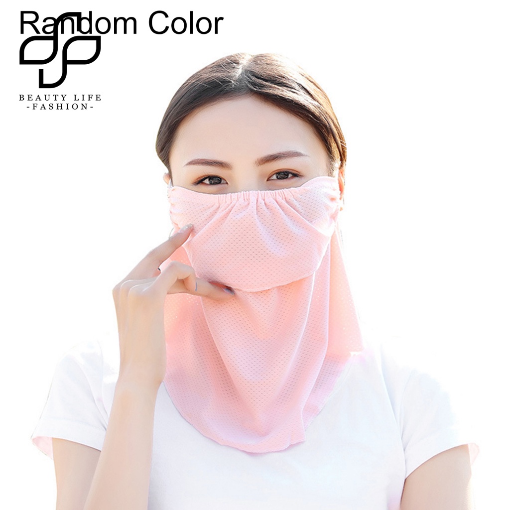 Khăn Choàng Che Mặt Và Cổ Chống Tia UV Thoáng Khí Thời Trang Cho Nữ