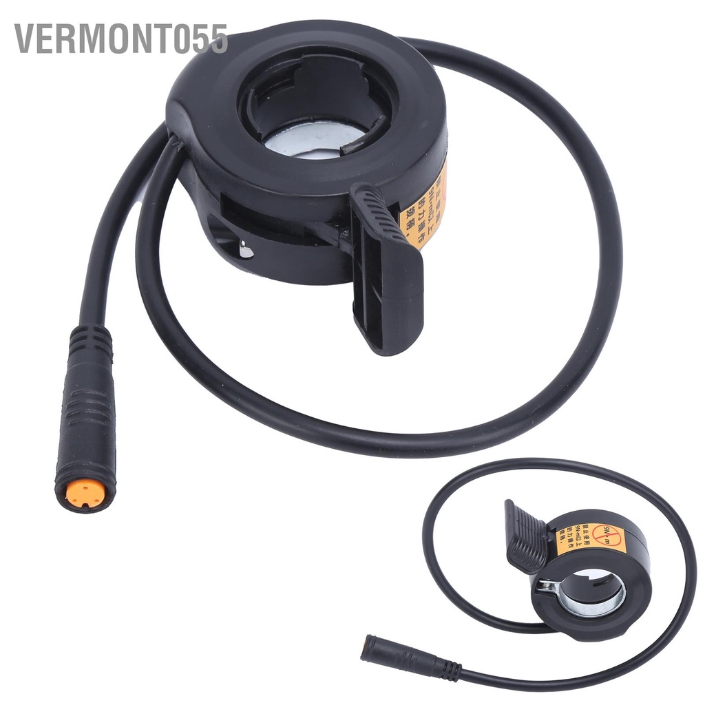 Vermont055 Van tiết lưu 130X Thumb 24‑72V với đầu nối chống nước cho phụ kiện xe đạp điện Bafang BBS01 BBS02