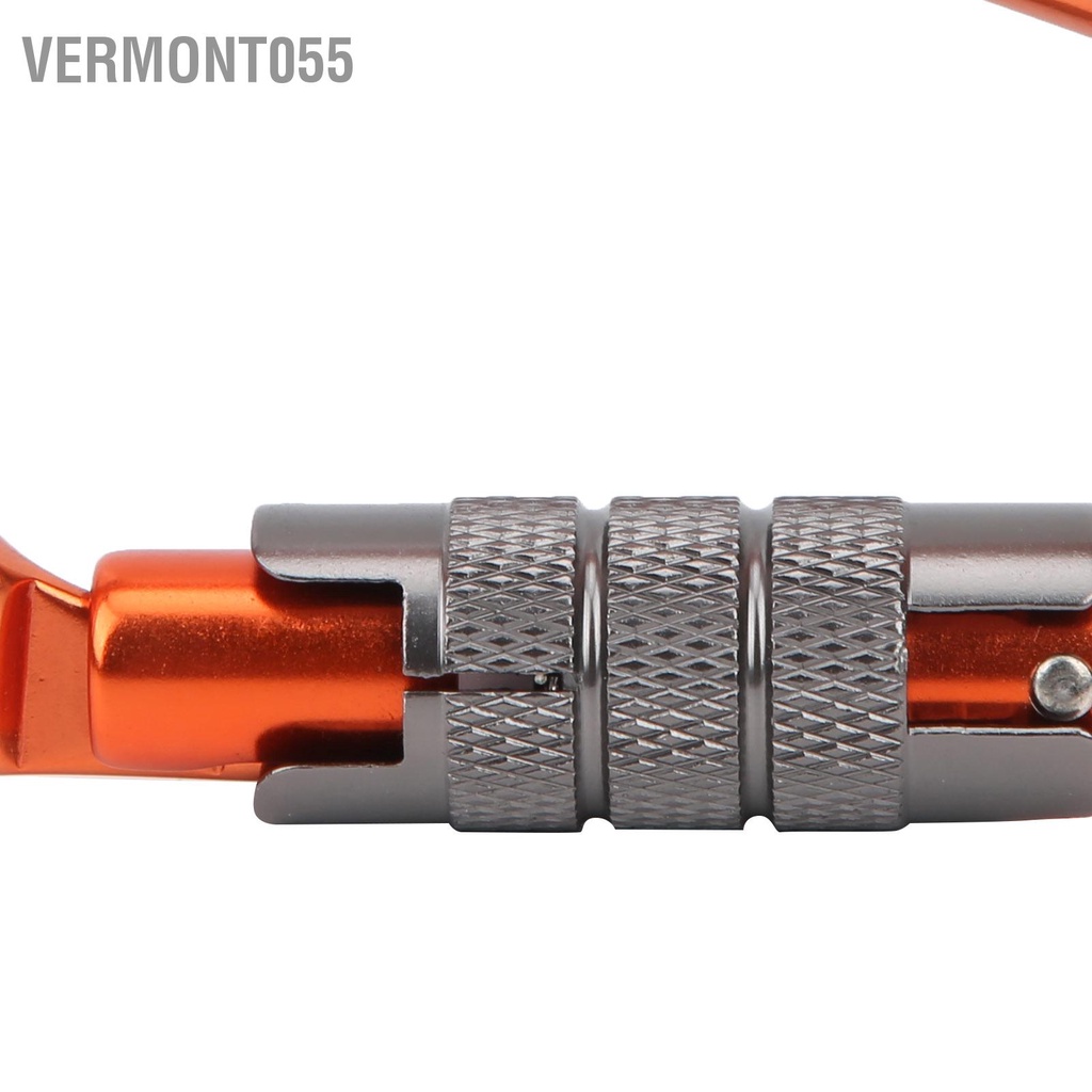 Vermont055 Khóa tự động bằng nhôm hàng không bền D-Shape Carabiner An toàn cho cắm trại leo núi ngoài trời