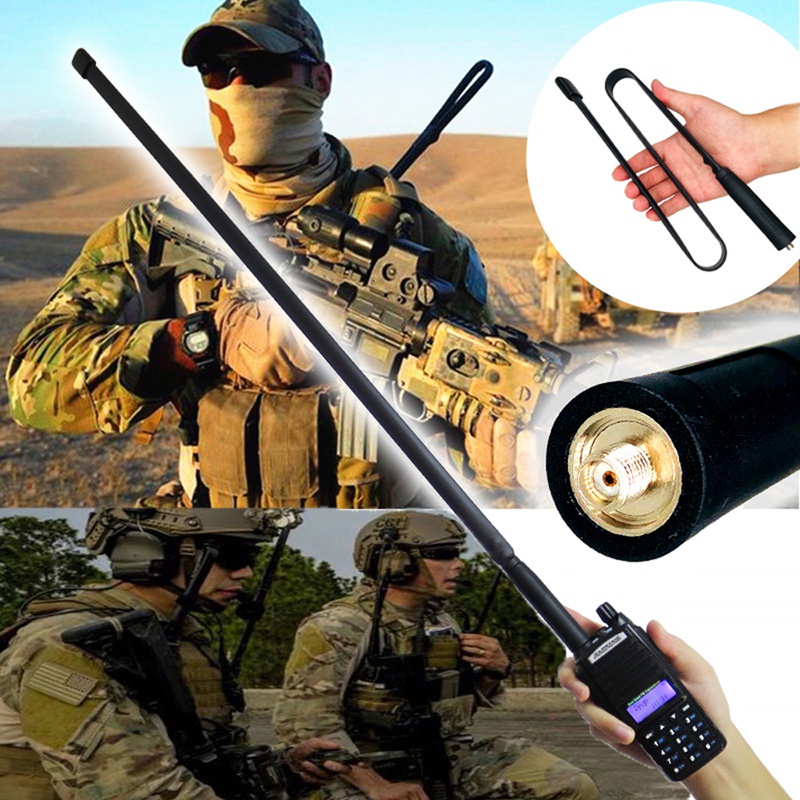 Ăng Ten Băng Tần Kép VHF UHF 144 / 430Mhz 108cm Cho UV-5R UV-82 UV5R