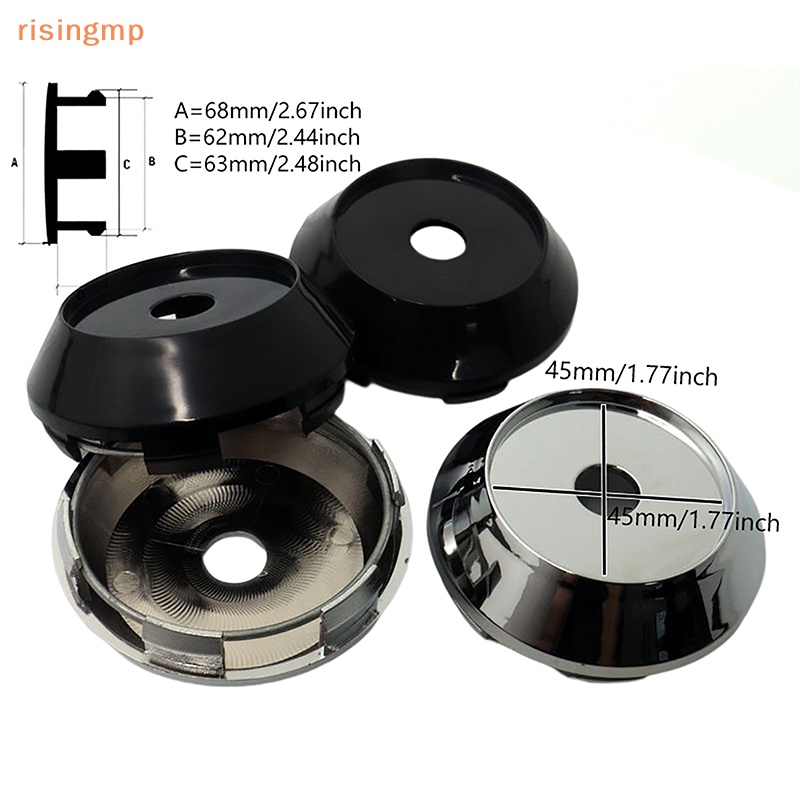 1 Nắp Đậy Trục Bánh Xe Hơi Bằng Crom Màu Bạc