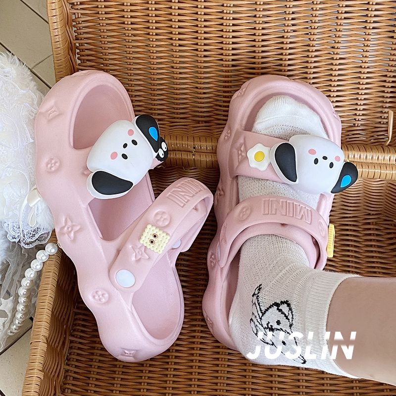 JUSLIN dép dép nữ dép bánh mì nữ dép bánh mì nữ 2023 NEW 060503