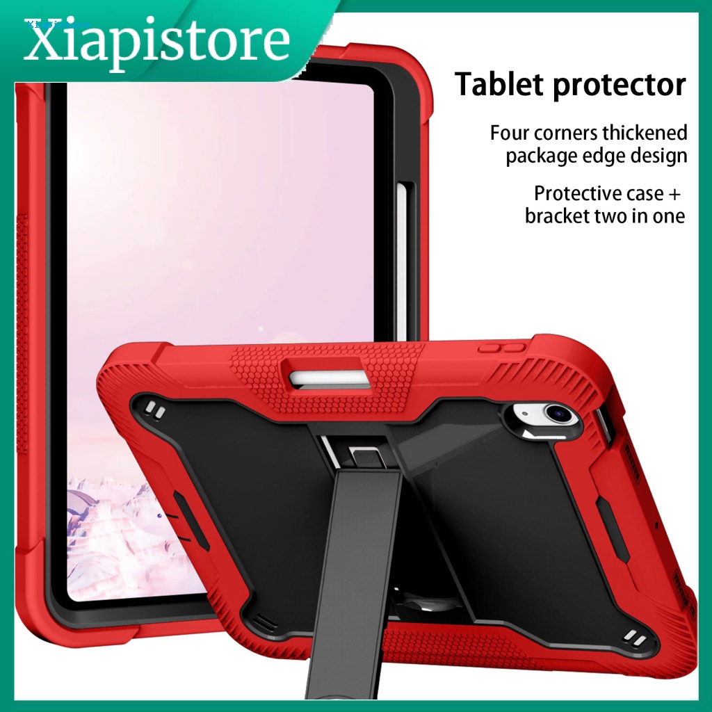 [Xiapistore] Ốp Máy Tính Bảng Mềm 3 Lớp Chống Sốc Chống Trầy Xước Có Giá Đỡ Bút Chì Cho iPad 10