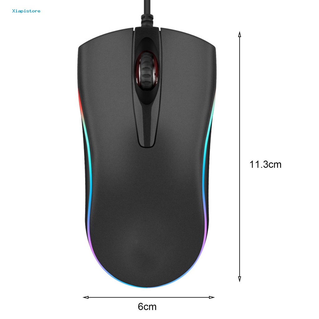 Chuột Máy Tính T512 Có Dây Chống Trượt Tạo Hiệu Ứng Ánh Sáng RGB 1000DPI USB2.0
