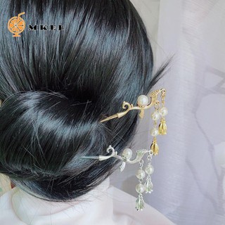 Trâm Cài Tóc Họa Tiết Hoa Đính Ngọc Trai Phong Cách Trung Hoa Cổ Điển Cho Nữ