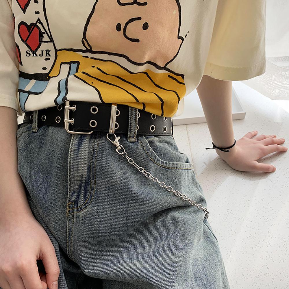 Thắt Lưng Da Phối Khóa Hợp Kim Nhiều Màu Thời Trang Cho Nữ