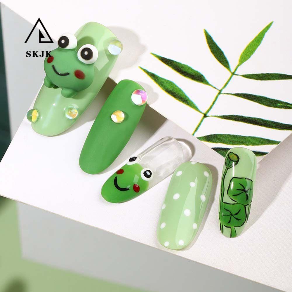 [Hàng mới về] Phụ kiện trang trí móng tay hình thỏ/ gấu/ hoa/ động vật mini 3d bằng nhựa resin