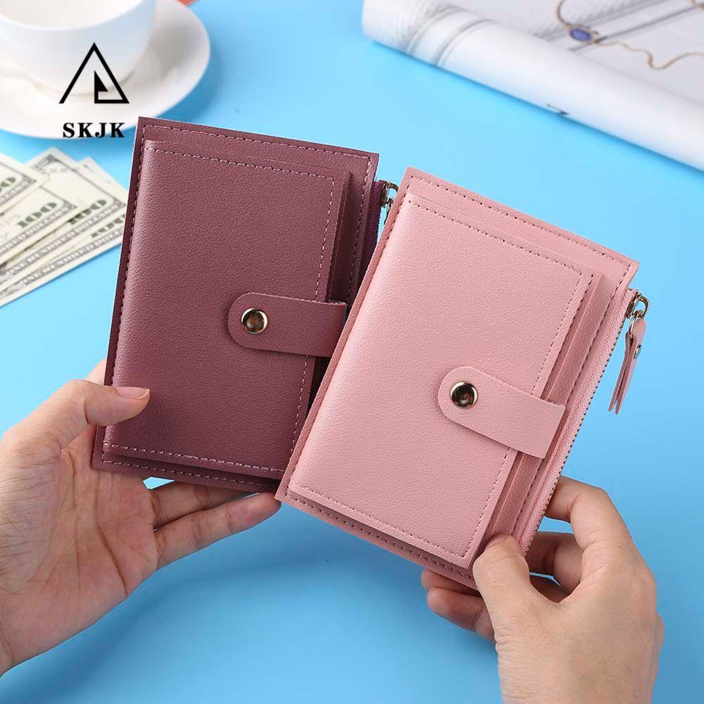 Ví Nữ Da PU Có Khóa Kéo Thời Trang