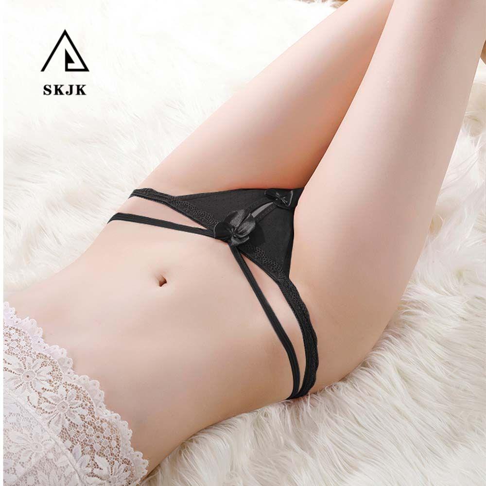 Quần Lót Ren Trong Suốt Hở Đáy Đính Nơ Gợi Cảm Cho Nữ