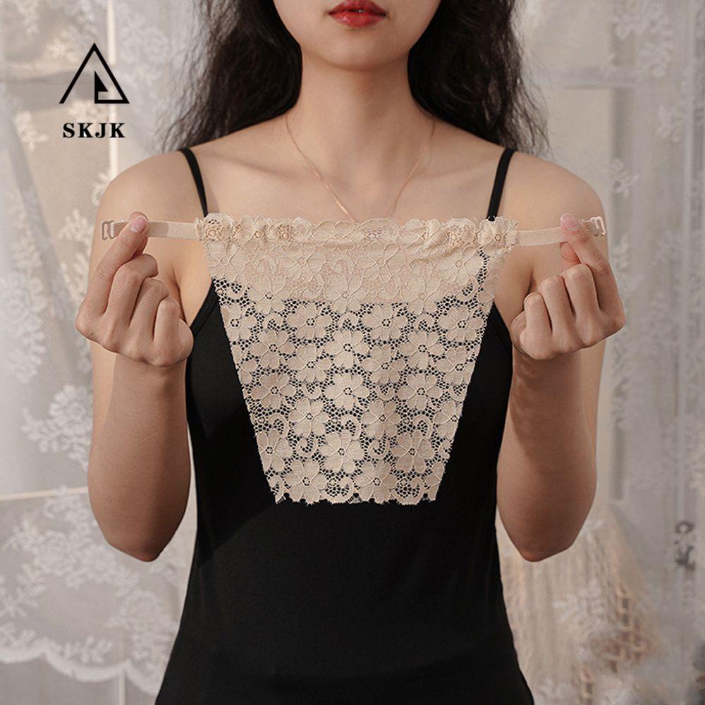 Áo ống SKJK thoáng khí họa tiết hoa quấn ngực có kẹp phong cách Hàn Quốc cho nữ