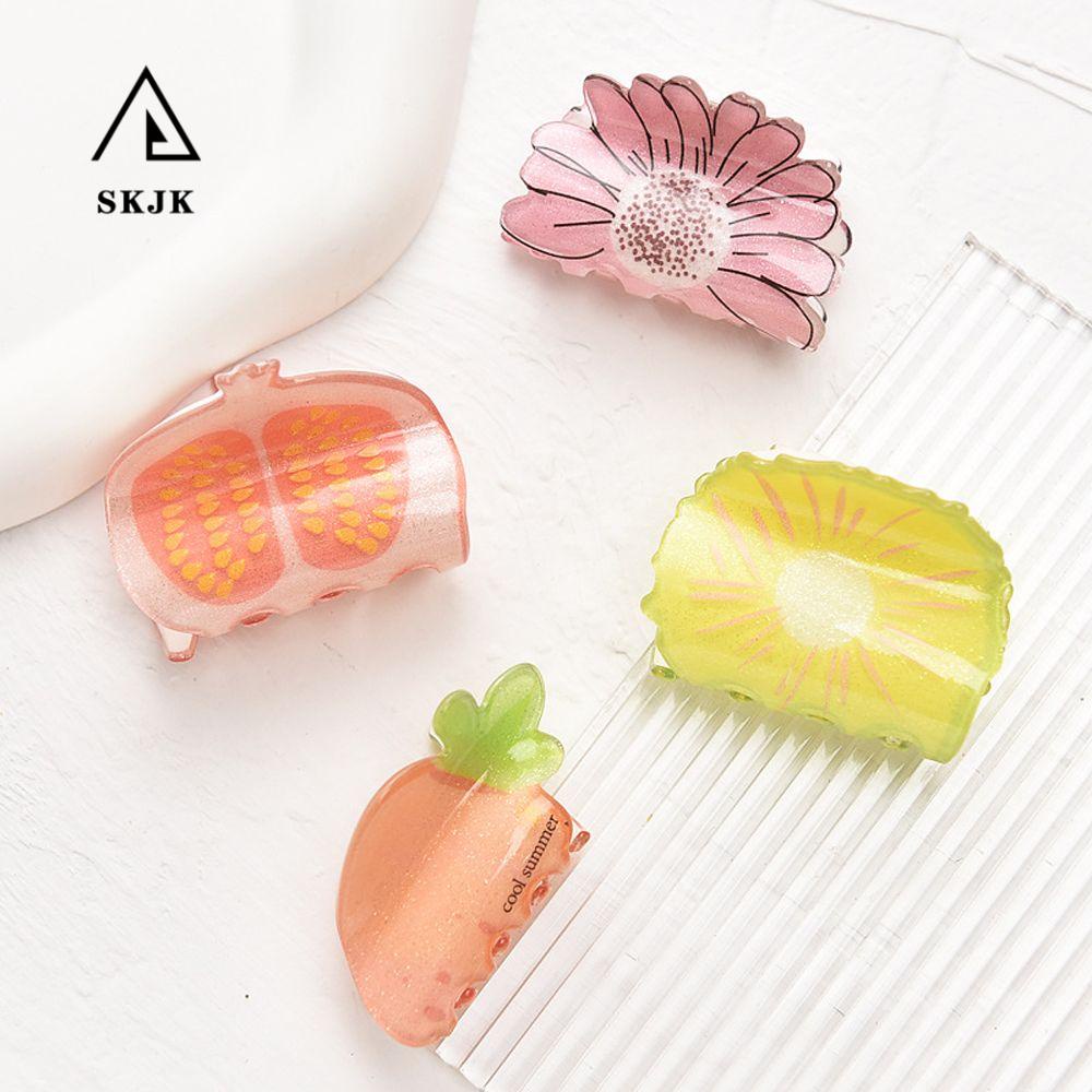 Kẹp Tóc Acrylic Hình Trái Cây Thời Trang Hàn Quốc