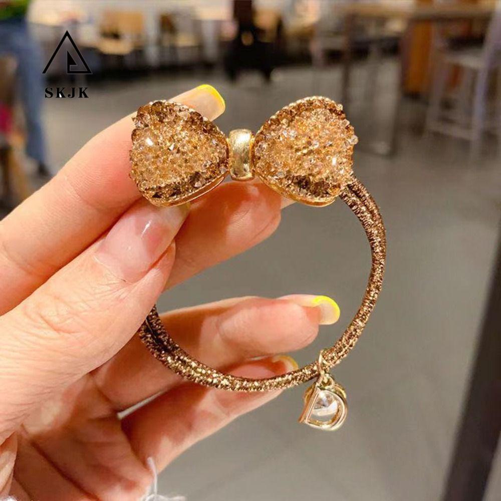 Dây Cột Tóc Co Giãn Không Trượt Phong Cách Hàn Quốc Thời Trang Cho Nữ