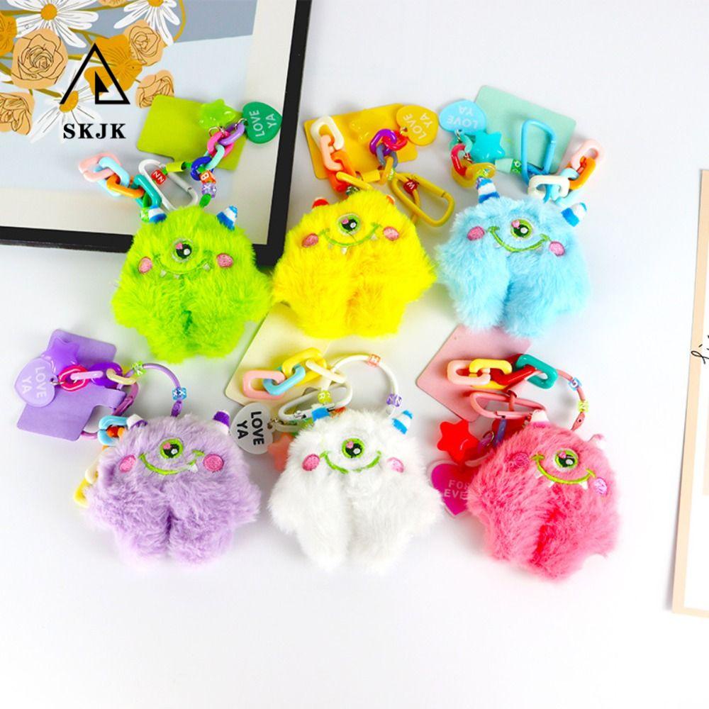 Móc Khóa Búp Bê Nhồi Bông Một Mắt Đáng Yêu