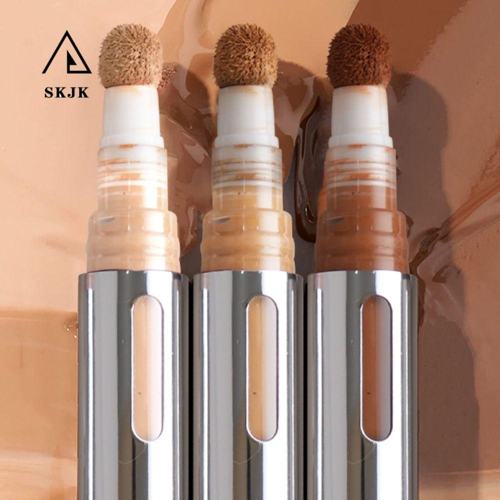 Bút Che Khuyết Điểm Kiểm Soát Dầu Lâu Trôi Làm Sáng Da Kèm Cọ Trang Điểm Đầu Nấm Tiện Dụng