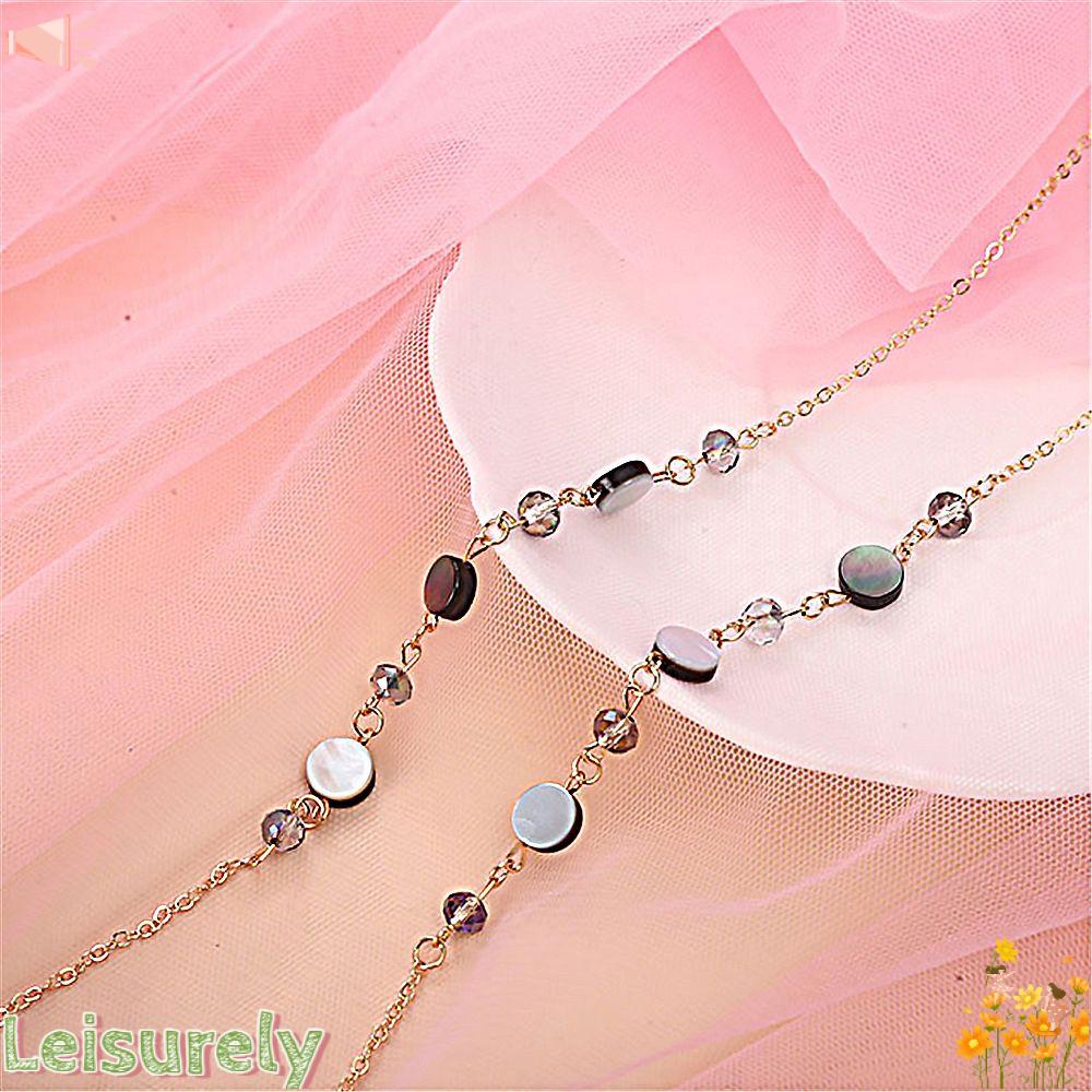 Dây Đeo Mắt Kính Thiết Kế Độc Đáo Tiện Dụng|Dây Buộc Kính Mát Đính Ngọc Trai Cho Nữ