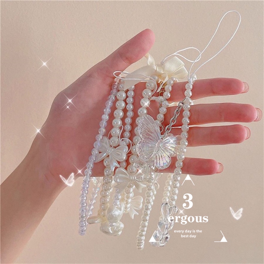 Dây Đeo Điện Thoại Dạng Chuỗi Hạt Nhiều Màu Sắc Đa Năng Chống Thất Lạc Thời Trang