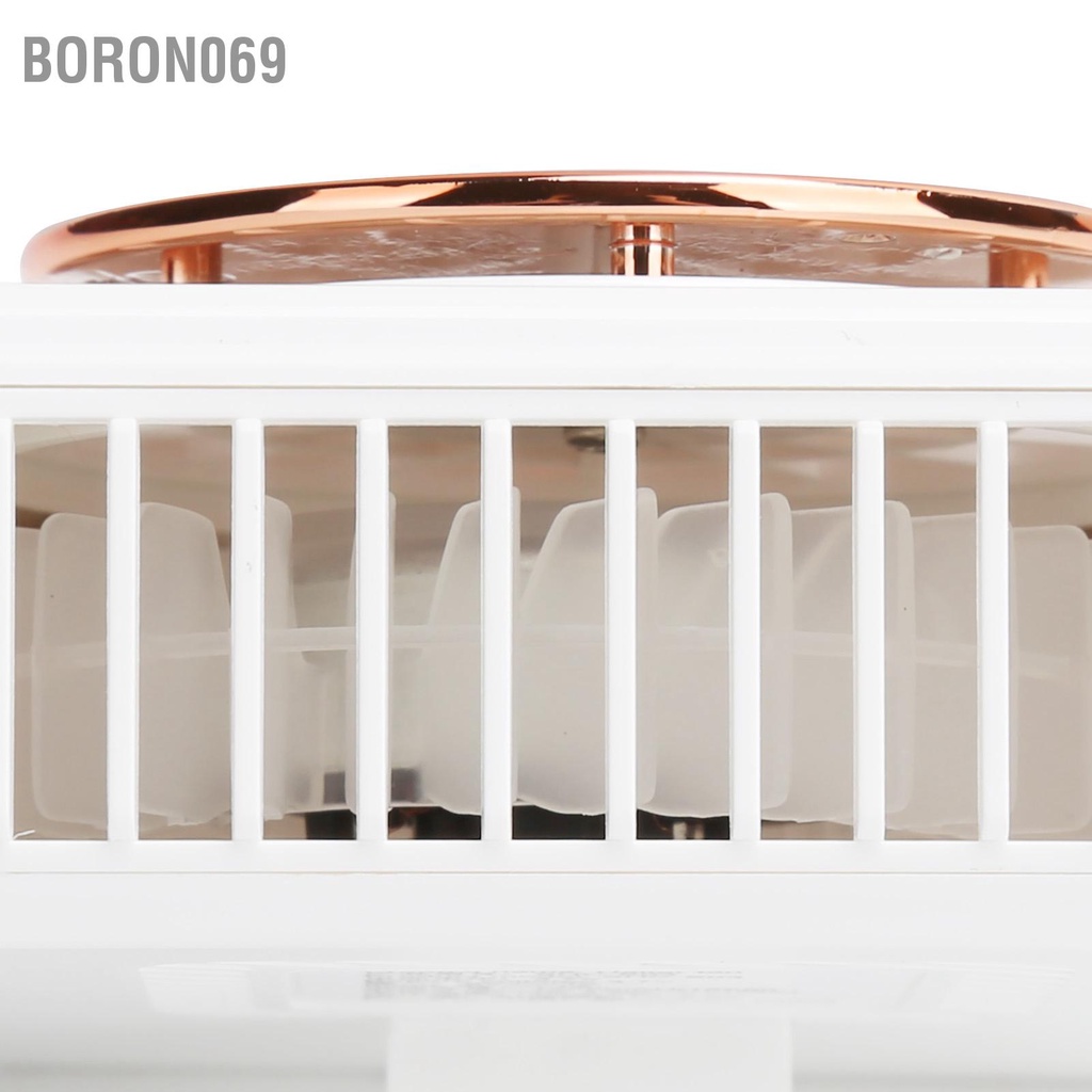 Boron069 Quạt điện 3 bánh có thể điều chỉnh treo cổ cầm tay Sạc USB cho hoạt động ngoài trời