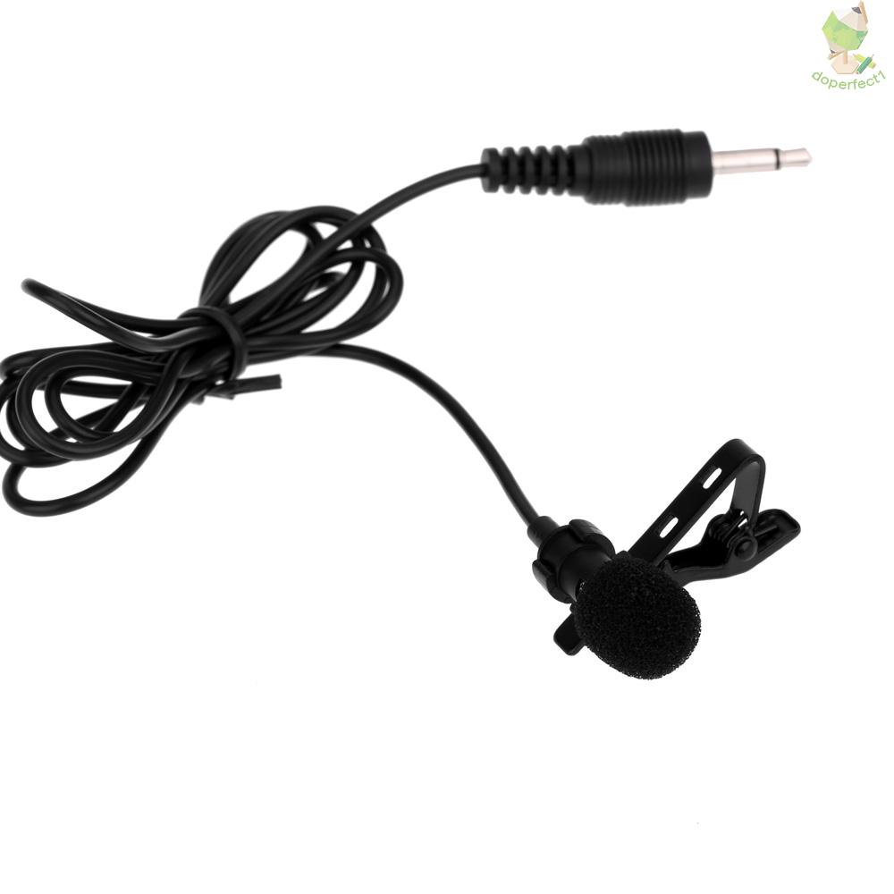 Super Lapel Lavalier Tie Clip Metal Mono Microphone 3.5mm with Collar Clip for Lound Speaker   Came-6.5