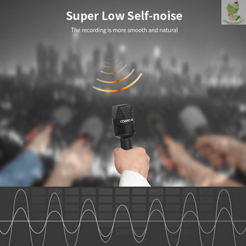 COMICA HRM-S Handheld Interview Microphone for Smartphone 3.5mm TRRS Plug Cardioid Condenser Mic   Came-6.5