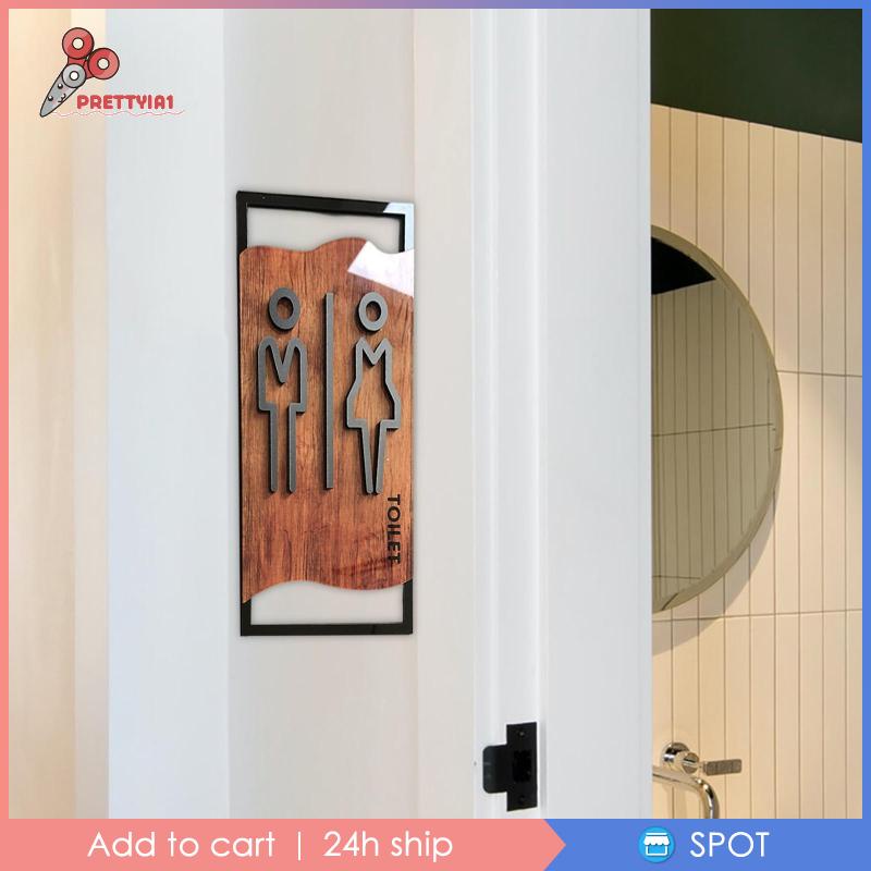 Thẻ Hiệu 3D Prettyia1 Dùng Trang Trí Phòng Tắm / Nhà Hàng / Khách Sạn