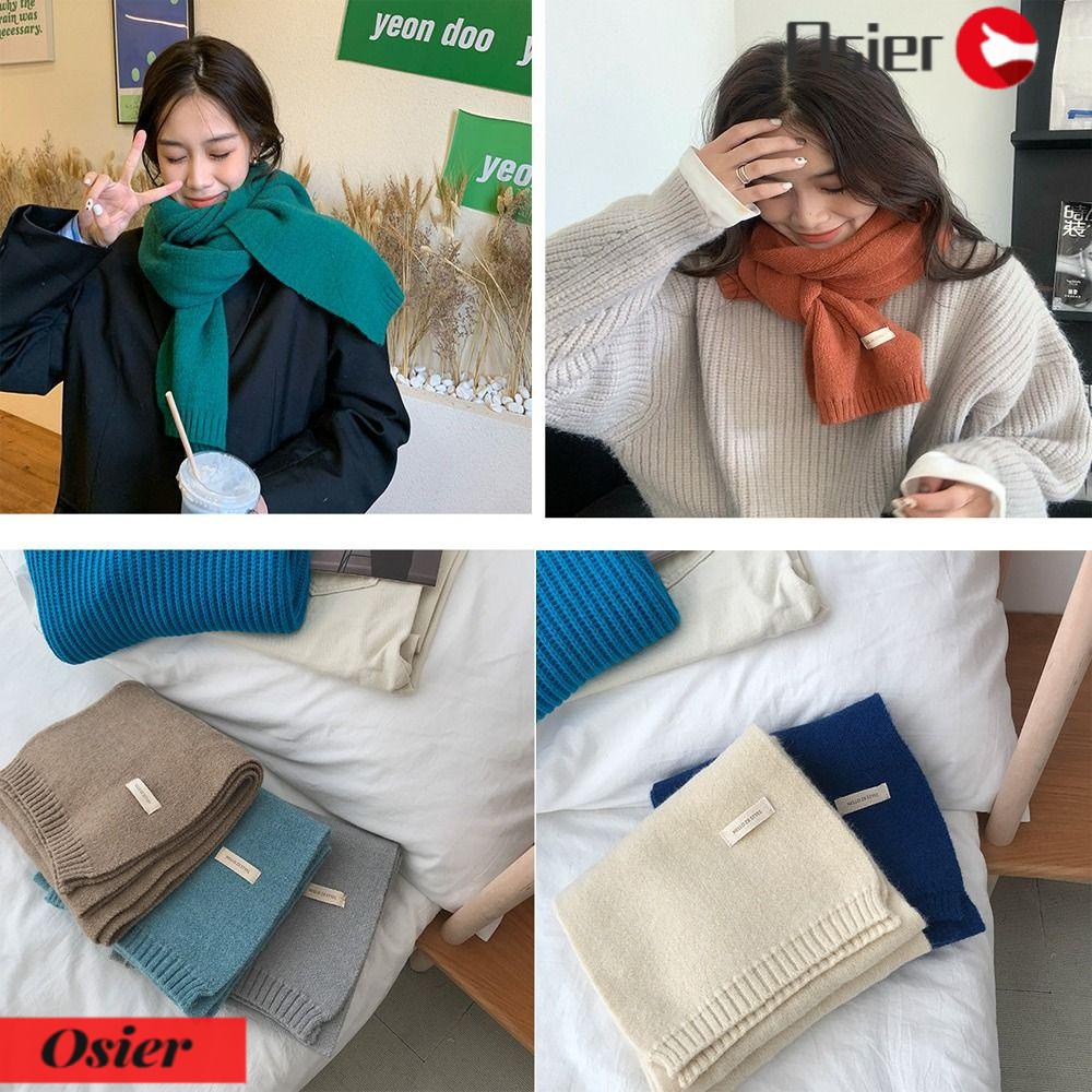 Osier1 Khăn Choàng Cổ Dày Dặn Giữ Ấm Mùa Thu Đông Cho Cặp Đôi Đi Xe Máy Trượt Tuyết