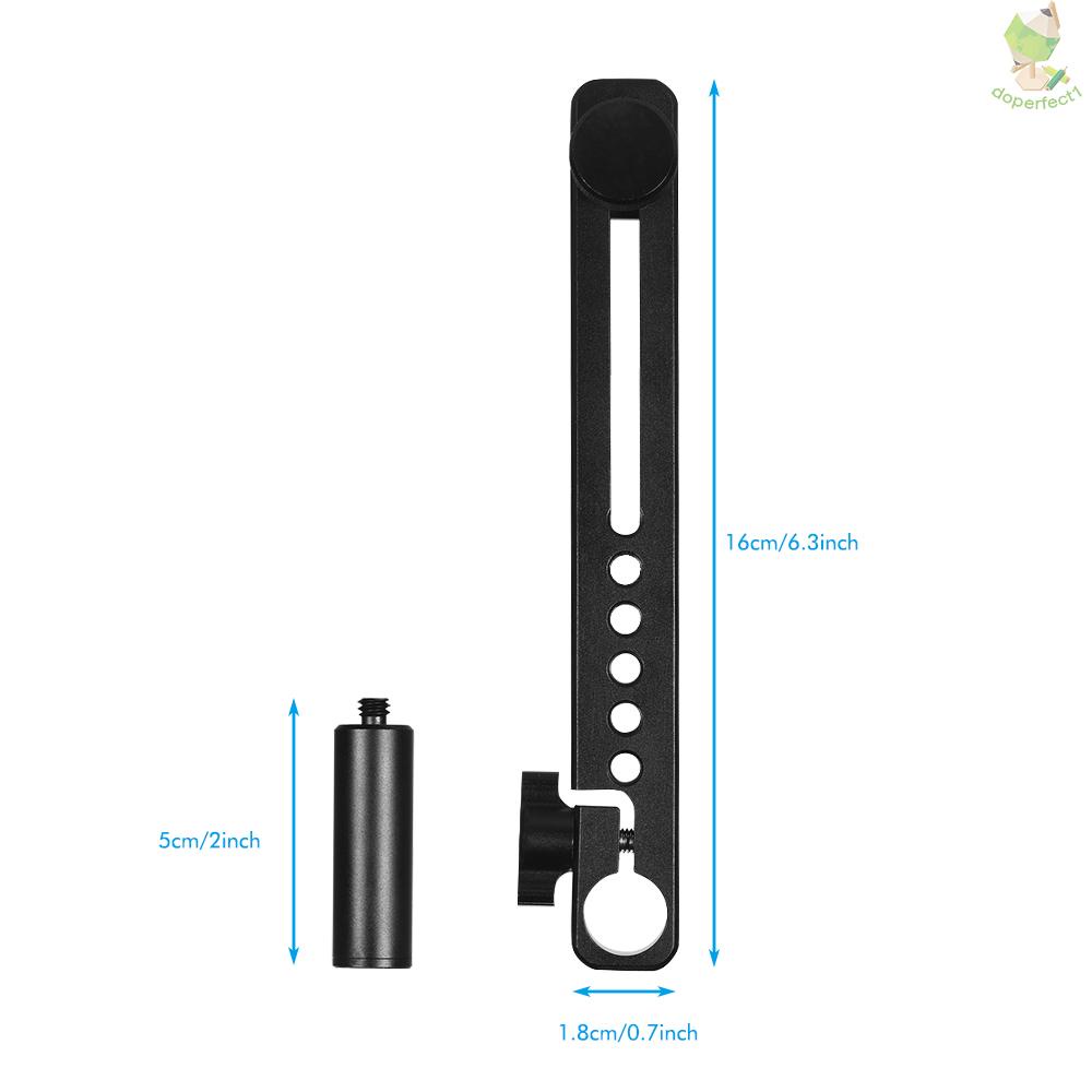 FeiyuTech Aluminium Alloy Pitch Axis Extension Arm Bracket with 1/4 Inch Screw Mount Twist Lock for FeiyuTech AK Series    Came-6.5