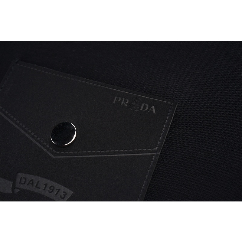 Bán Chạy Nhất PR &amp; * D * A Áo Thun Cotton Ngắn Tay Khâu Túi Đeo Trước Ngực Họa Tiết Cây Xương Rồng Plus Size Unisex