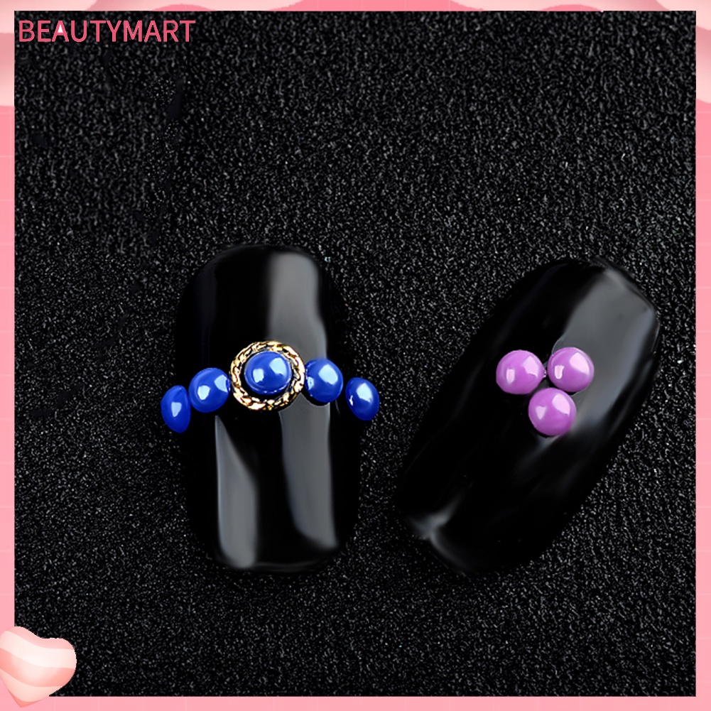 Hộp Hạt Ngọc Trai 3D Nhiều Màu Sắc 3mm Đính Móng Nghệ Thuật DIY