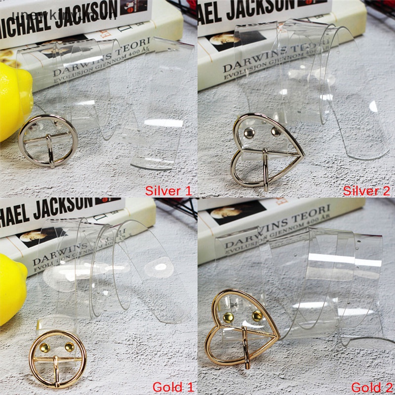 Thắt Lưng Da Pu Khóa Tròn Trong Suốt Thời Trang Cho Nữ