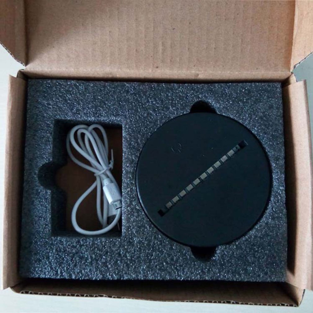 =Christmas=LED Lamp Bases 7 Colors Touch Switch Portable Electrical Replacement Bases
