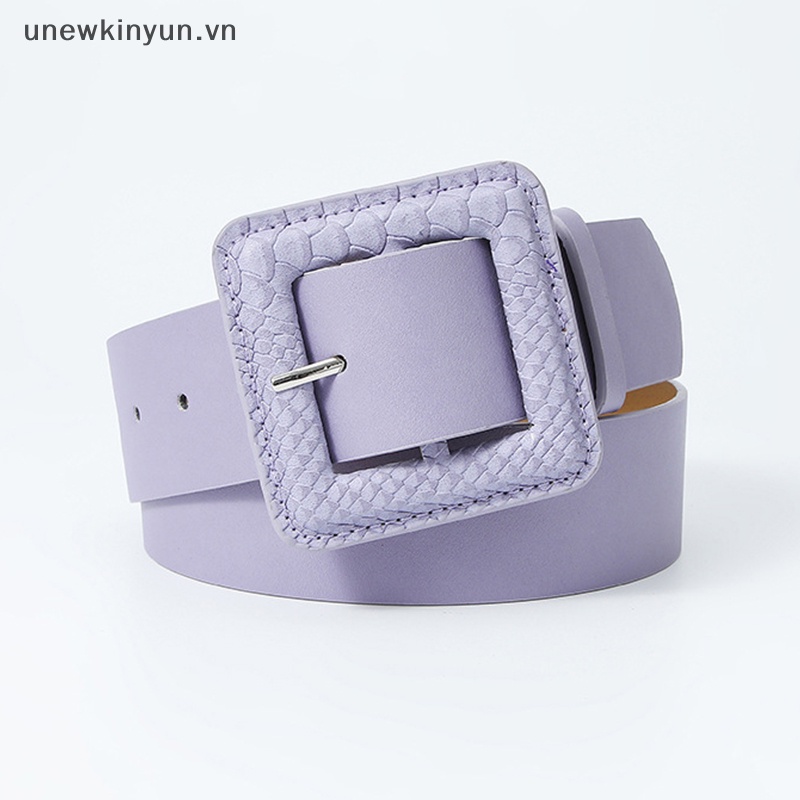 Thắt Lưng Bản Rộng Có Khóa Cài Phong Cách Vintage Hàn Quốc Thời Trang Cho Nữ