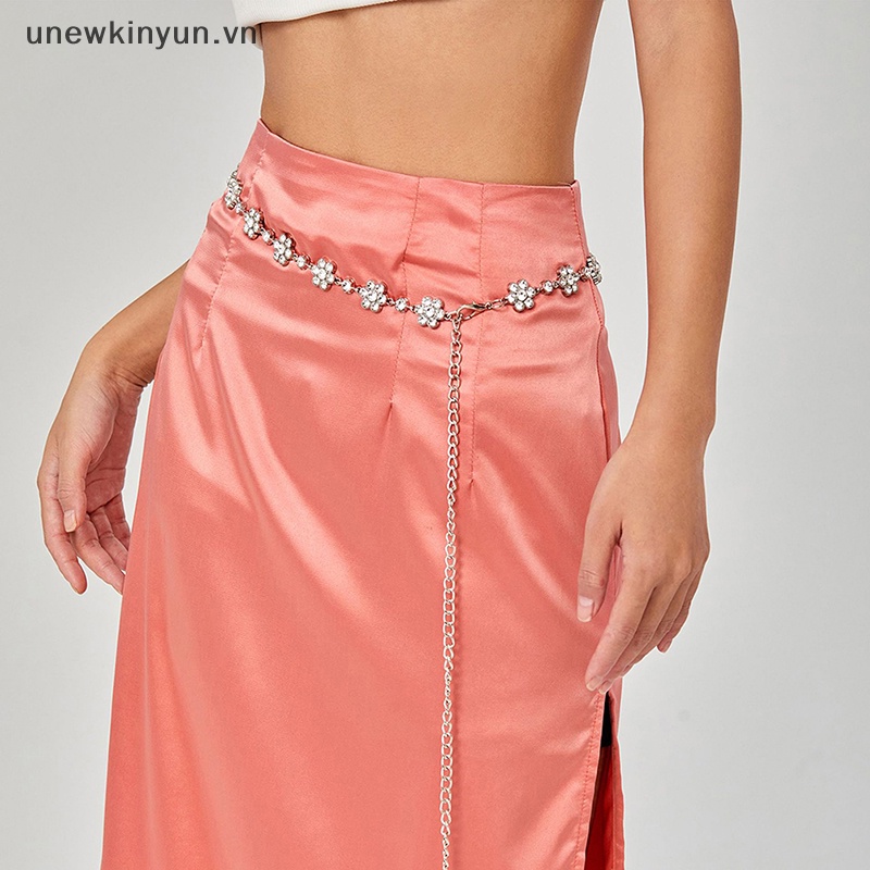 Thắt Lưng Đính Đá Lấp Lánh Thời Trang Cho Nữ