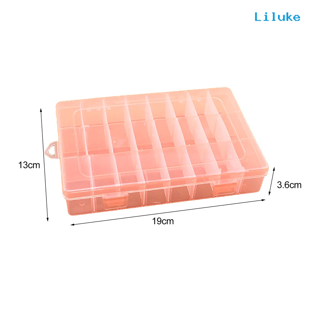Hộp Nhựa Trong Suốt 24 Ngăn Đựng Vật Dụng Tiện Lợi