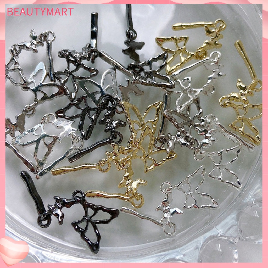 Set 10 Mặt Dây Chuyền 3 Phần Chống Rỉ Sét Trang Trí Móng Tay Nghệ Thuật