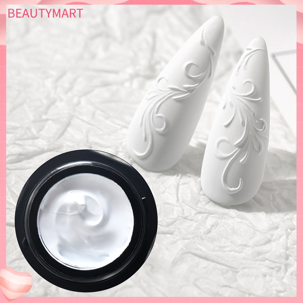 Sơn Móng Tay 5g Dạng Thạch Cao Nhiều Màu Trắng Đen Không Rửa Tiện Dụng Cho Salon