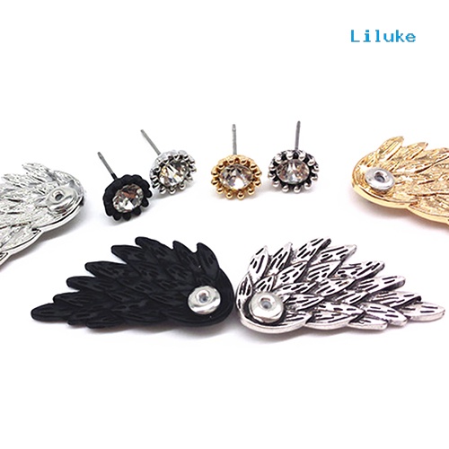 1 Đôi Bông Tai LK-1 Đôi Cánh Thiên Thần Đính Đá Thời Trang