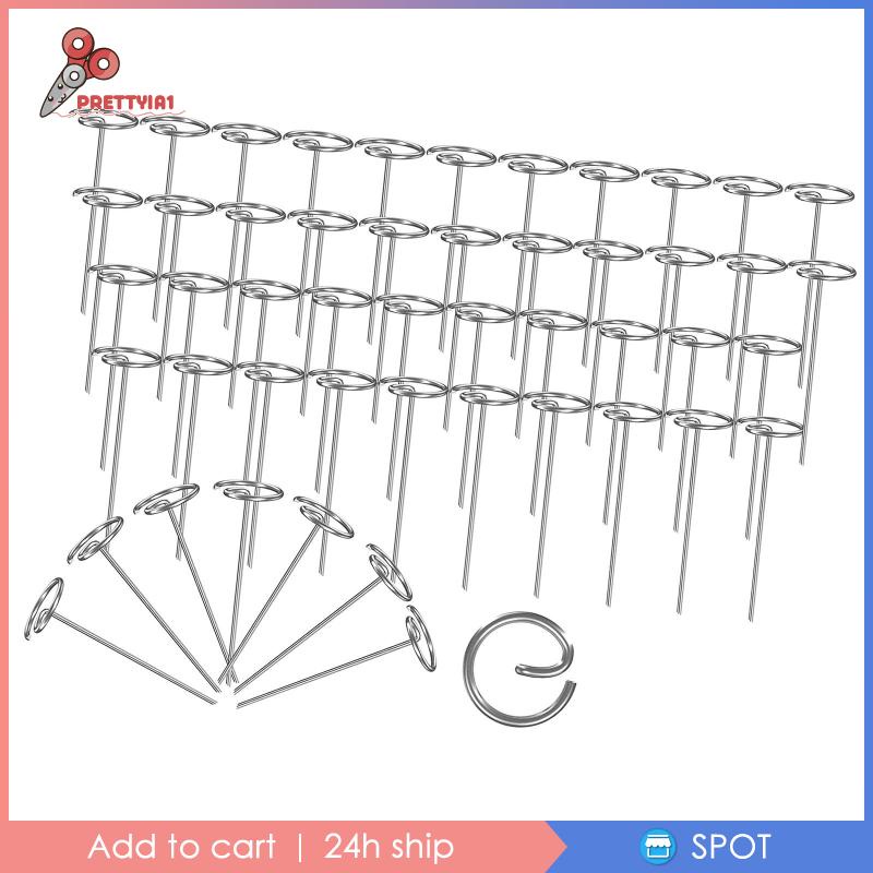 [Prettyia1] Set 50 Ghim Ghim Ghim Cắm Vải Cho Lều Sân Vườn