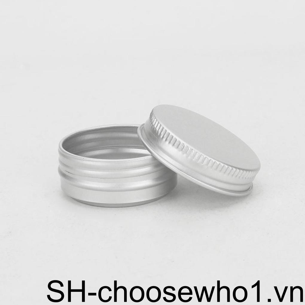 (Runbu) Hộp Tròn Đựng Kem / Nến Có Thể Tái Sử Dụng Kèm 10 Hộp Đựng Có Thể Nạp Lại