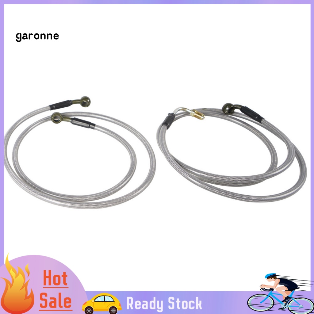 Set 2 Dây Phanh Thủy Lực Bằng Thép Không Gỉ Bền Chắc Chống Mòn Cho Xe Máy RZR