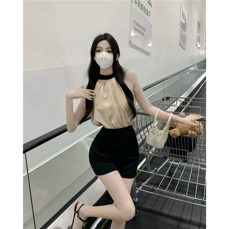 Áo Hai Dây Sát Nách Phong Cách Phương Tây Cho Nữ